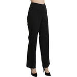 BENCIVENGA Elegant High Waist Straight Black Pants Jeans & Pants BENCIVENGA Black