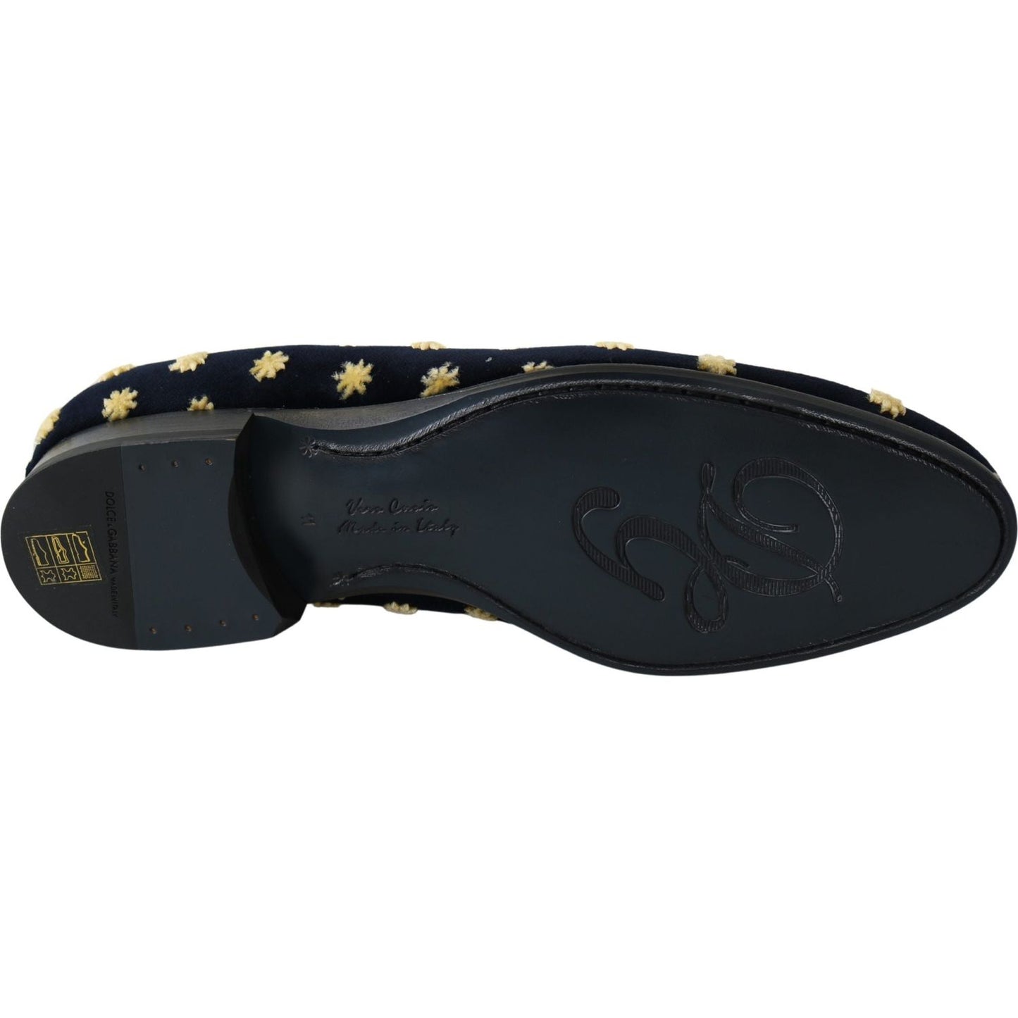 Dolce & Gabbana Elegant Velvet Crown Embroidery Loafers Dolce & Gabbana Dark Slate Gray