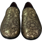Dolce & Gabbana Gold Bordeaux Loafers Slides Dress Shoes Dolce & Gabbana Dark Slate Gray