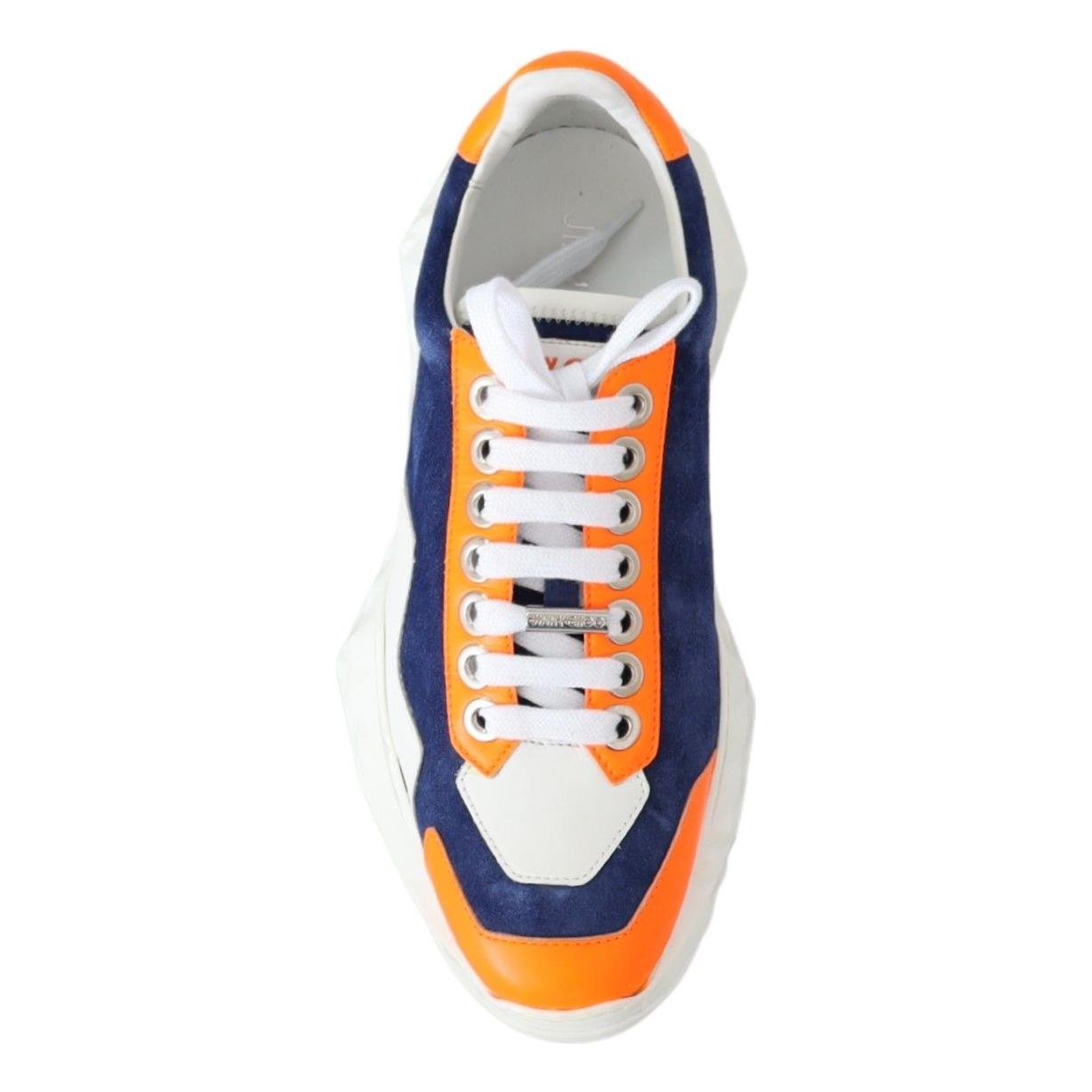 Jimmy Choo Electric Elegance Leather Mix Sneakers Jimmy Choo Light Gray
