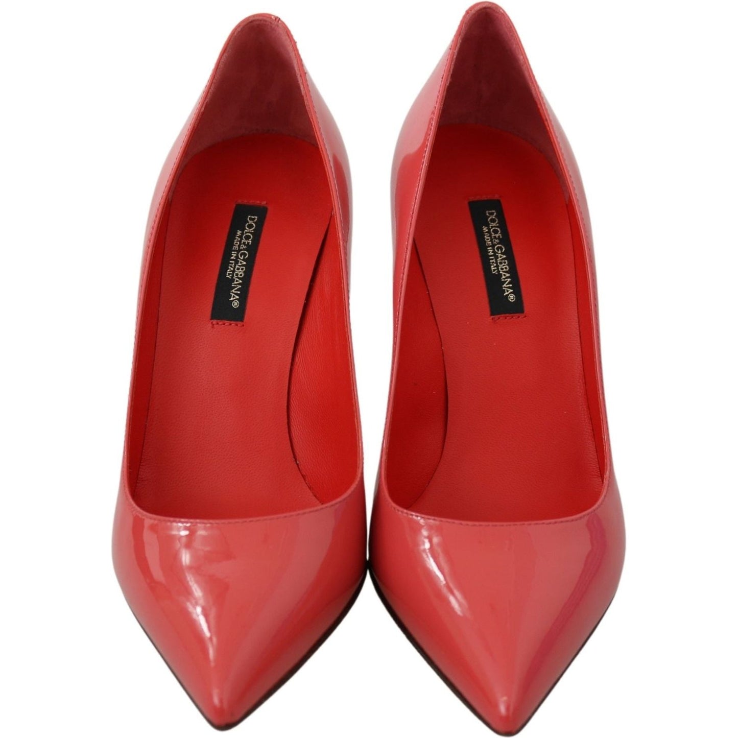 Dolce & Gabbana Elegant Dark Pink Patent Leather Pumps Dolce & Gabbana Brown