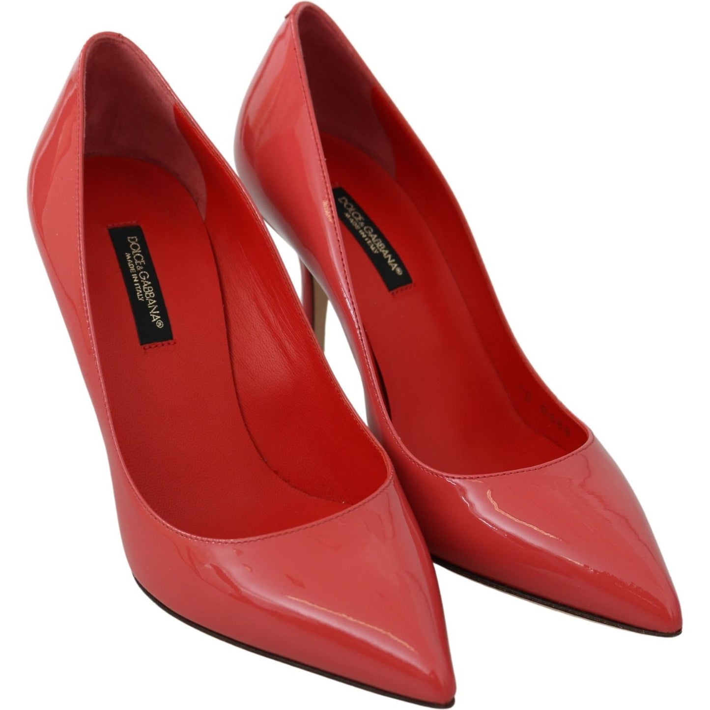 Dolce & Gabbana Elegant Dark Pink Patent Leather Pumps Dolce & Gabbana Brown