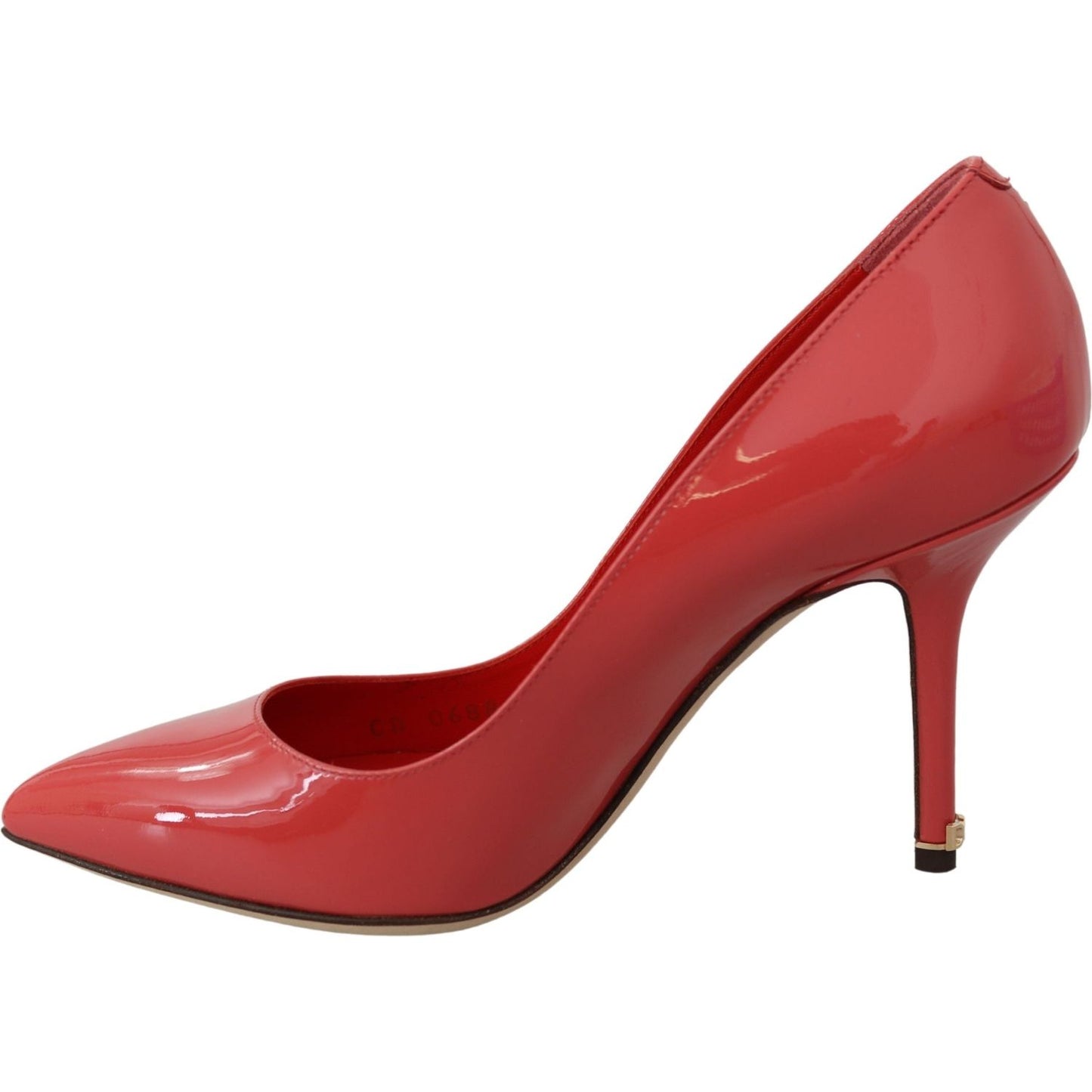 Dolce & Gabbana Elegant Dark Pink Patent Leather Pumps Dolce & Gabbana Brown