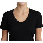 Dolce & Gabbana Black Wool Round Neck Short Sleeves T-shirt TSH5716-40