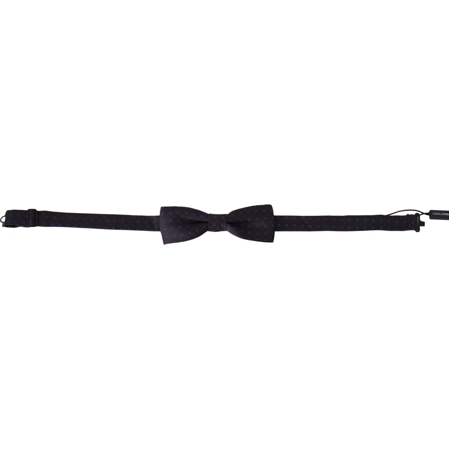 Dolce & Gabbana Stunning Gray Patterned Silk Bow Tie Bow Tie Dolce & Gabbana Dark Slate Gray