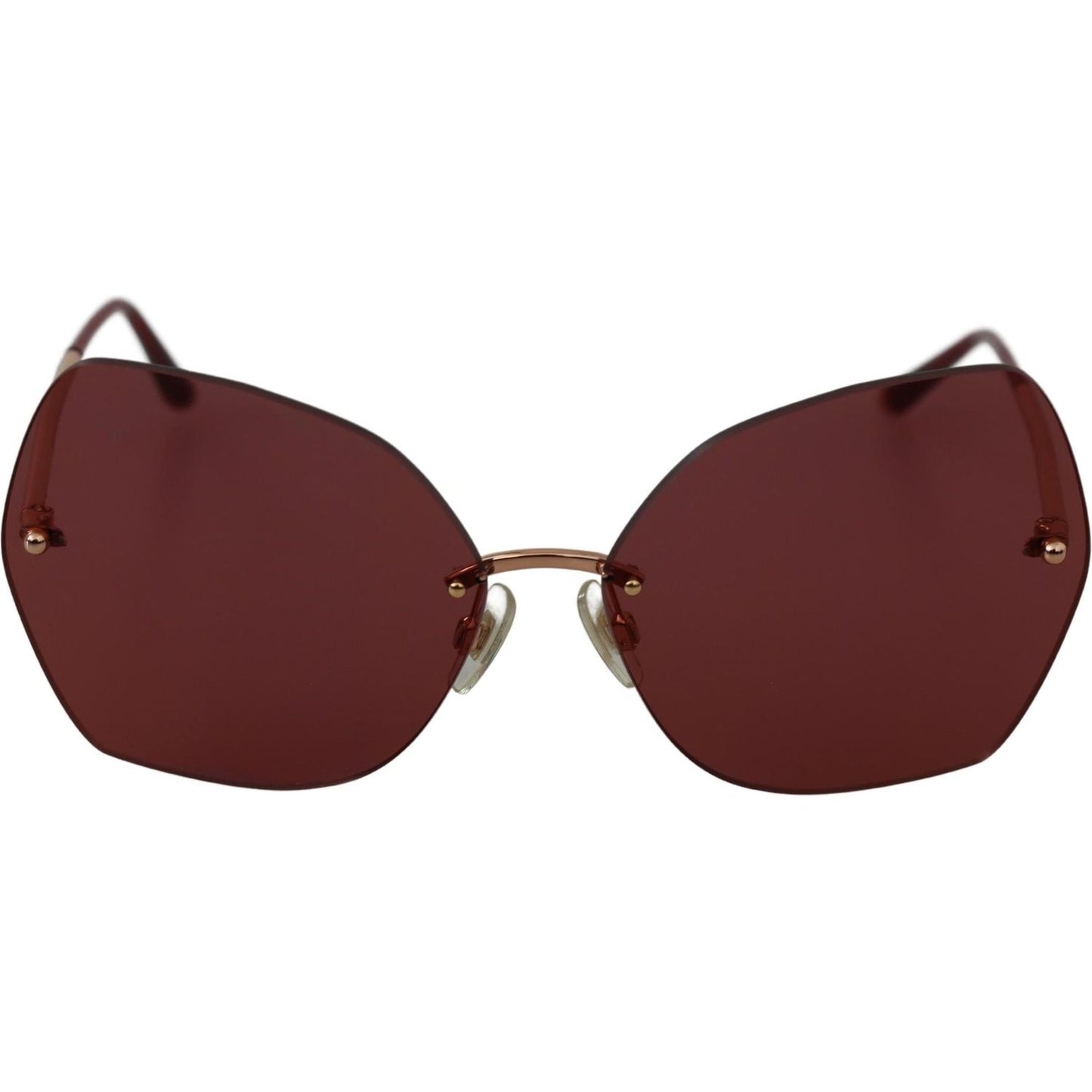 Dolce & Gabbana Chic Red 100% UV Protection Sunglasses Dolce & Gabbana Saddle Brown