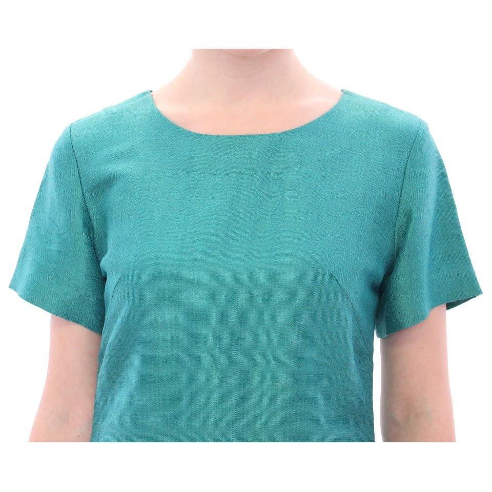 Lanre Da Silva Ajayi Elegant Embroidered Green Mini Dress Lanre Da Silva Ajayi Cadet Blue