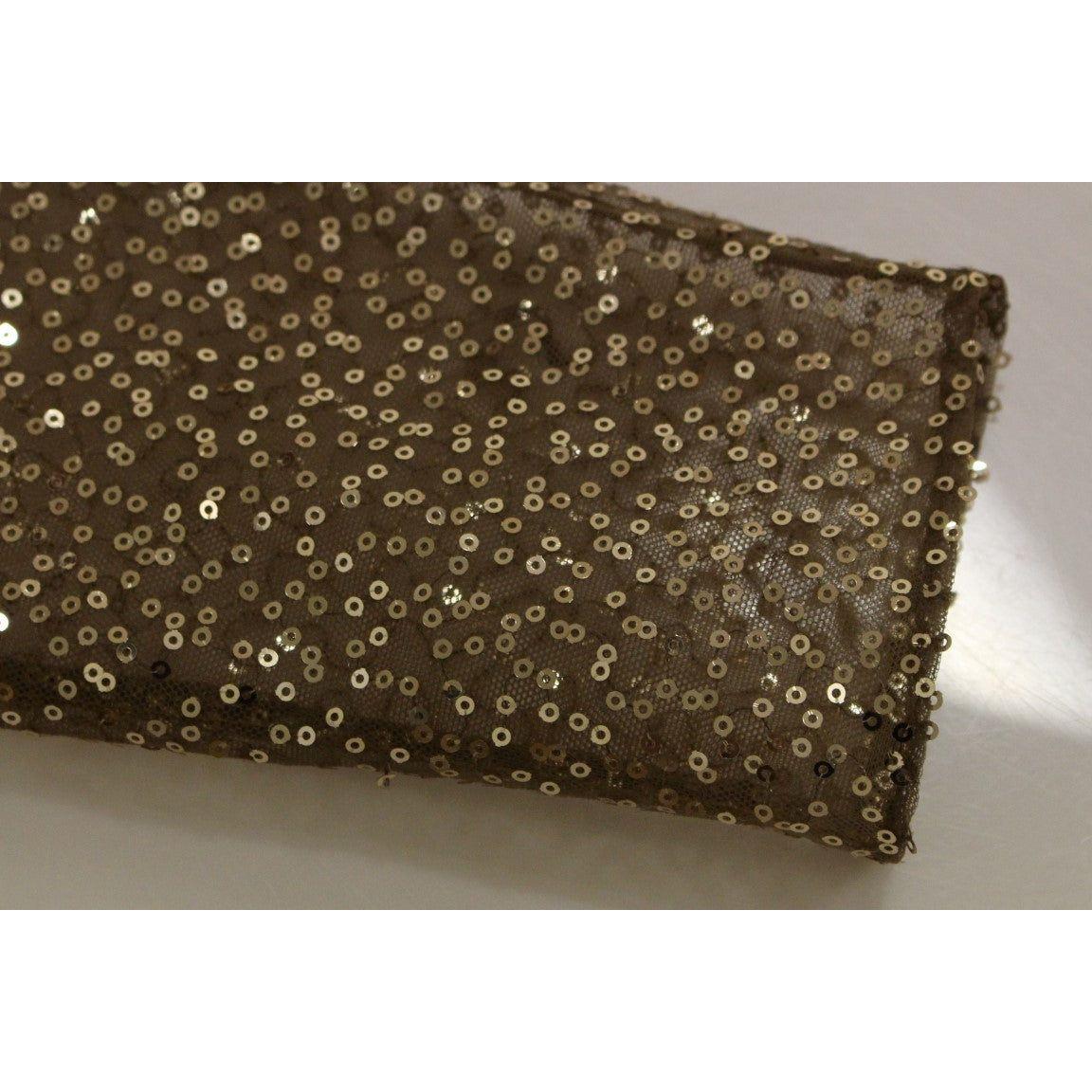 Lanre Da Silva Ajayi Exquisite Gold Lace Maxi Dress with Crystals Lanre Da Silva Ajayi Dark Olive Green