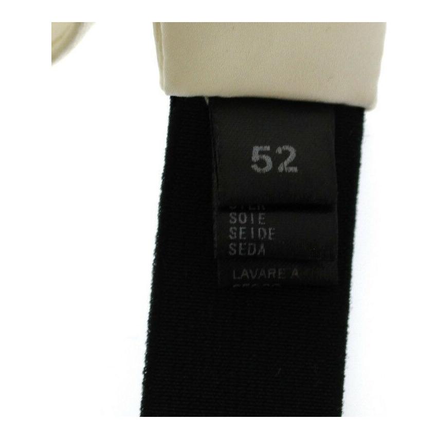 Dolce & Gabbana Exclusive White Silk Evening Cummerbund Dolce & Gabbana Black