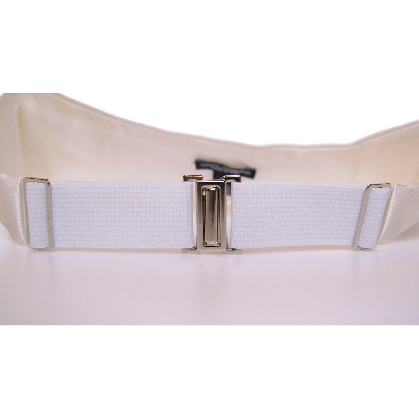 Dolce & Gabbana Elegant White Silk Cummerbund Dolce & Gabbana Thistle
