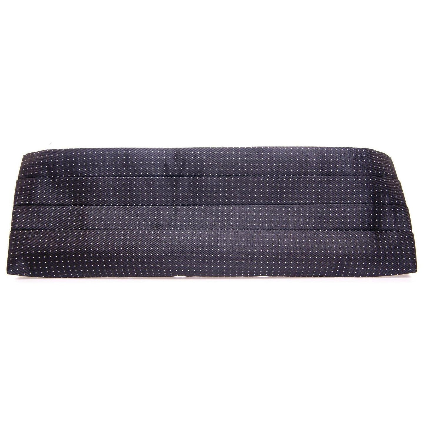 Dolce & Gabbana Elegant Black Silk Cummerbund with Polka Dots Dolce & Gabbana Dark Slate Gray