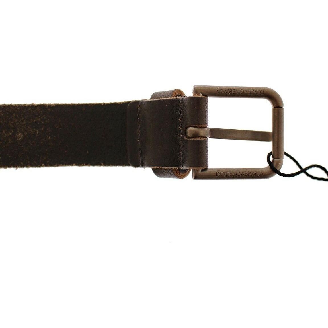 Dolce & Gabbana Elegant Leather-Cotton Fusion Men's Belt Belt Dolce & Gabbana Black