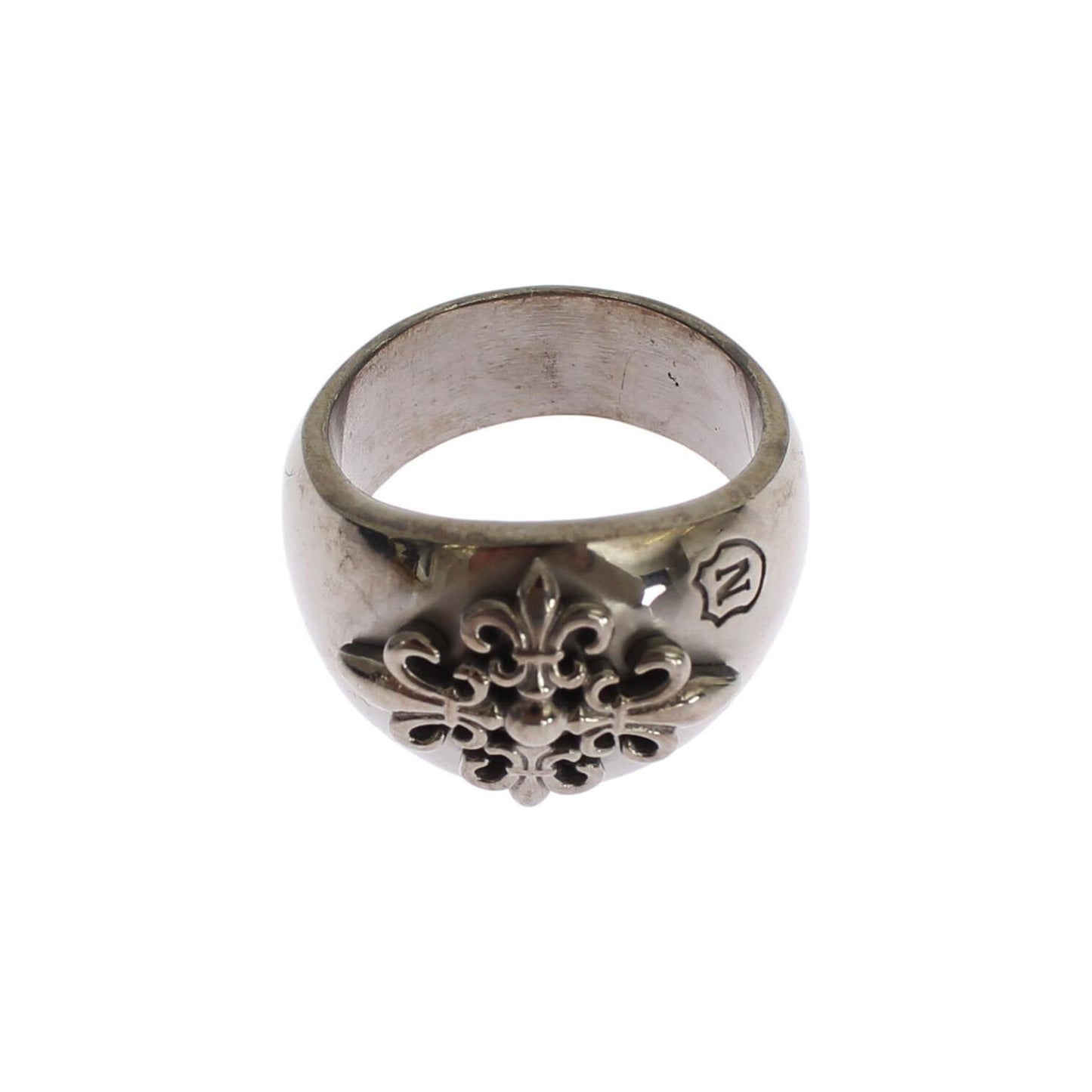 Nialaya Sterling Silver Rhodium Men's Statement Ring Ring Nialaya Rosy Brown