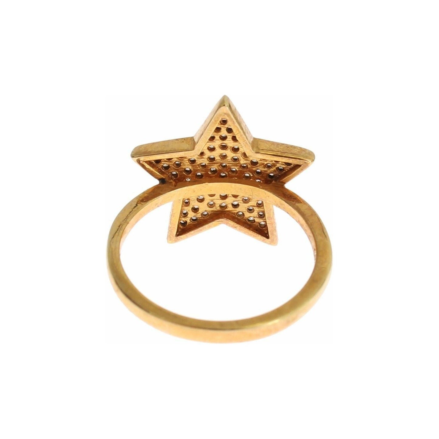Nialaya Elegant Gold-Plated Sterling Silver Ring with CZ Crystals Ring Nialaya Dark Khaki