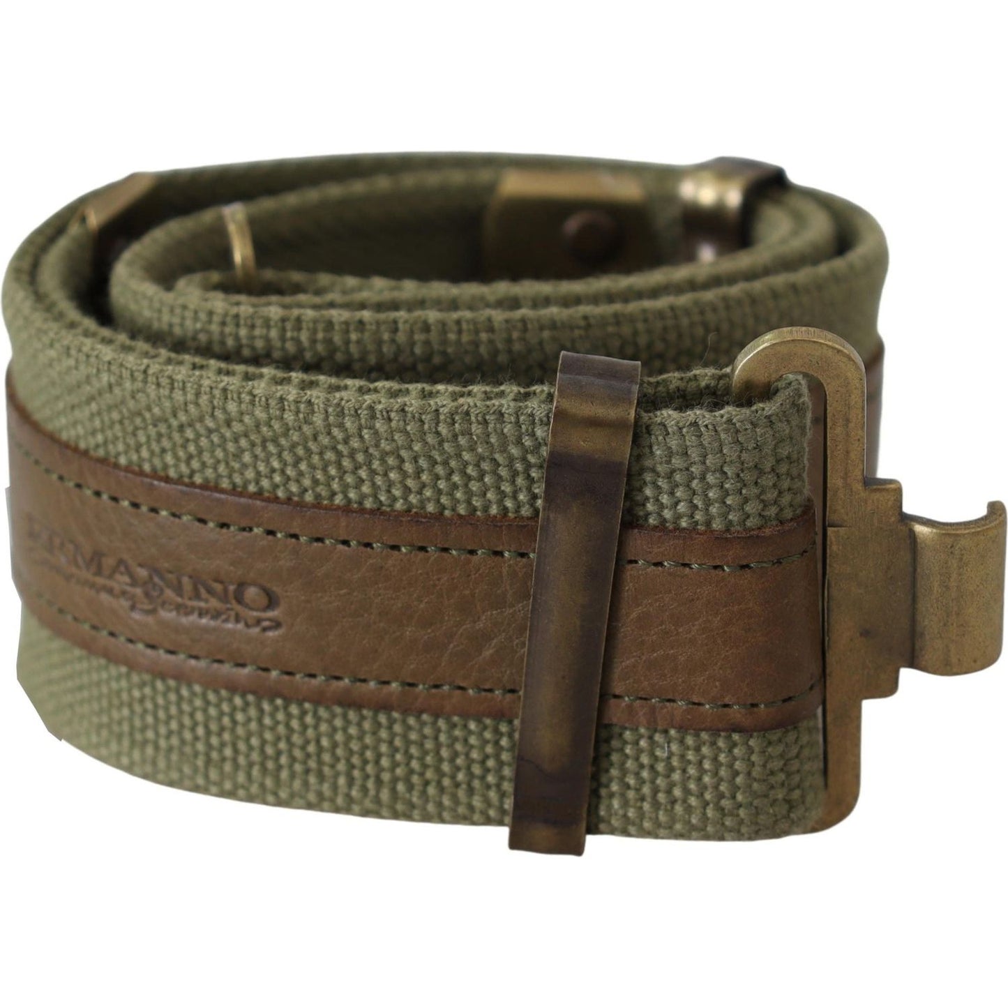 Ermanno Scervino Chic Army Green Rustic Belt Belt Ermanno Scervino Dark Olive Green