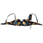 Dolce & Gabbana Black Seashells Print Women Swimwear Bikini Tops BIK1326-IT1