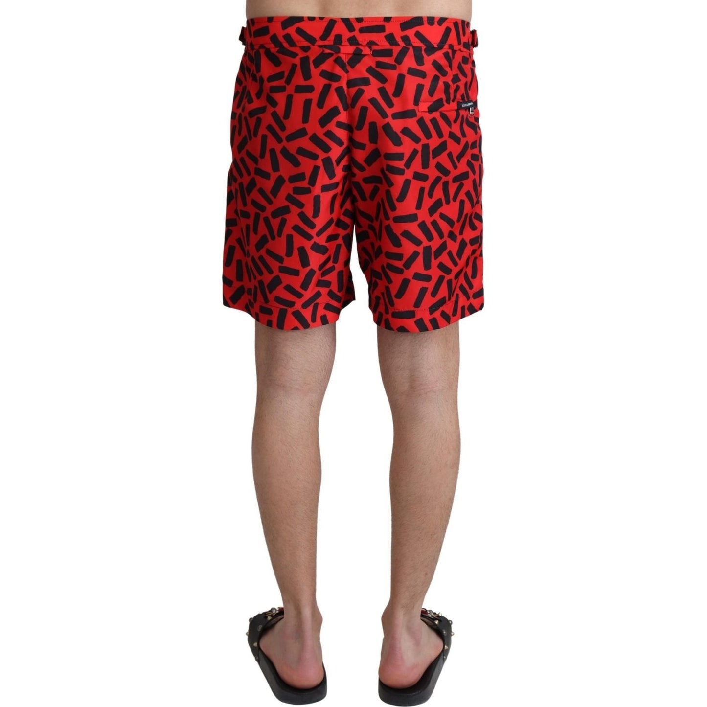 Dolce & Gabbana Chic Red Swim Trunks Boxer Shorts Dolce & Gabbana Sienna