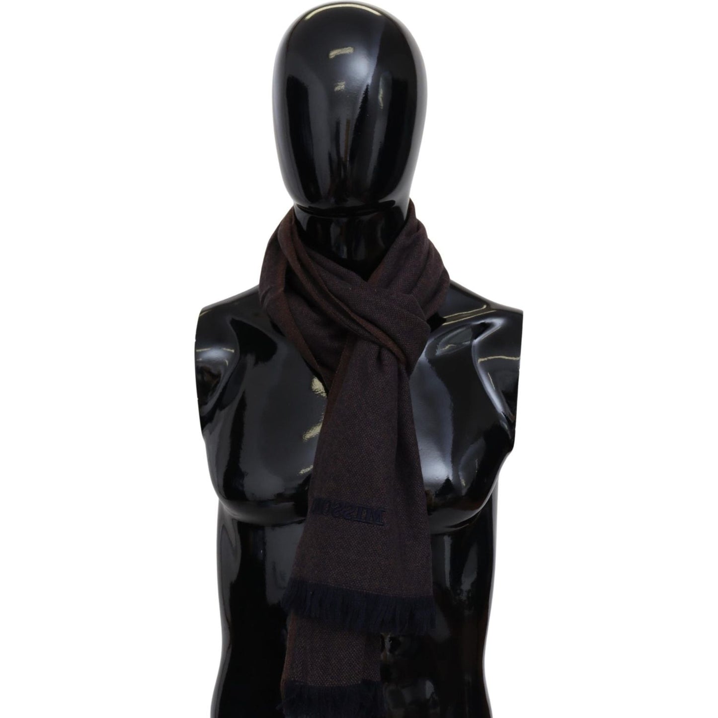 Missoni Elegant Cashmere Unisex Fringed Scarf Missoni Black