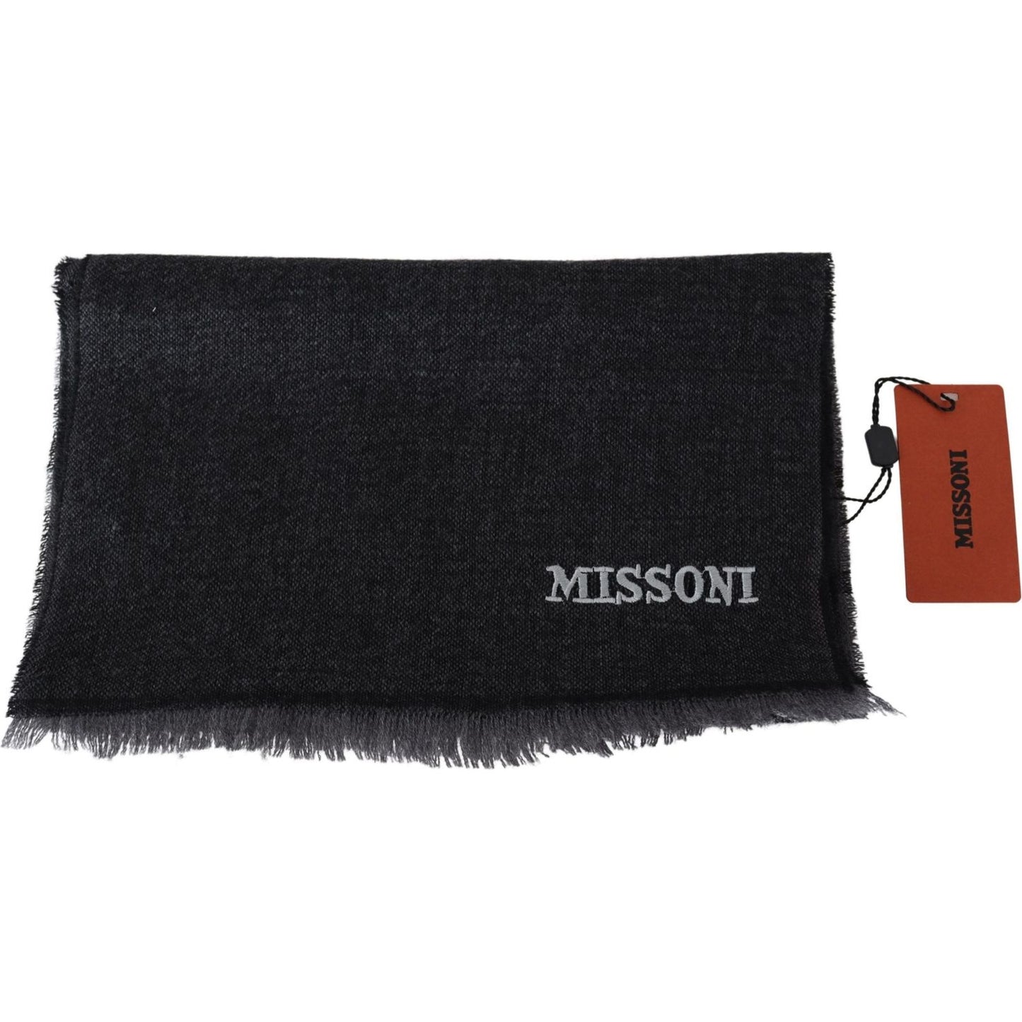 Missoni Elegant Wool Scarf with Signature Stripes Missoni Black