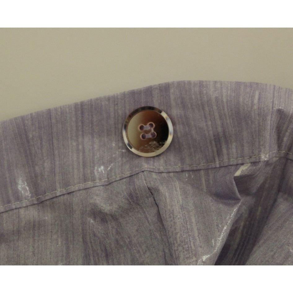 Licia Florio Elegant Purple Viscose Skirt - Wrap Closure Licia Florio Dim Gray