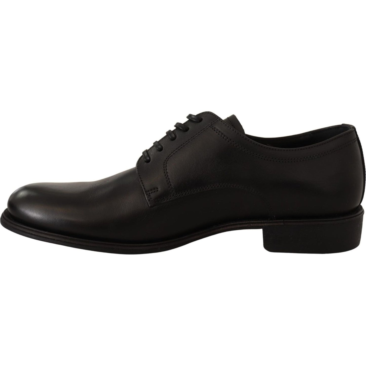 Dolce & Gabbana Elegant Black Derby Formal Shoes Dress Shoes Dolce & Gabbana Black
