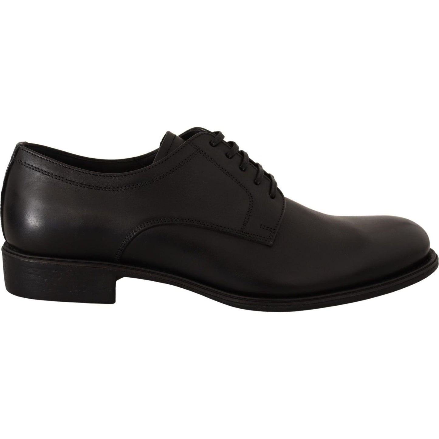Dolce & Gabbana Elegant Black Derby Formal Shoes Dress Shoes Dolce & Gabbana Black