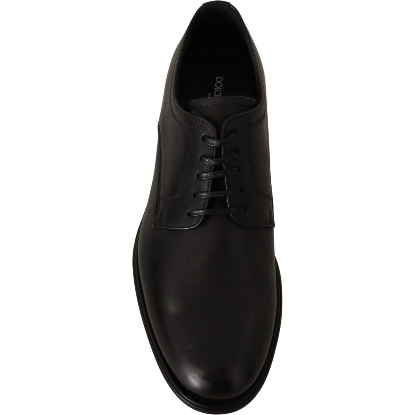 Dolce & Gabbana Elegant Black Derby Formal Shoes Dress Shoes Dolce & Gabbana Black