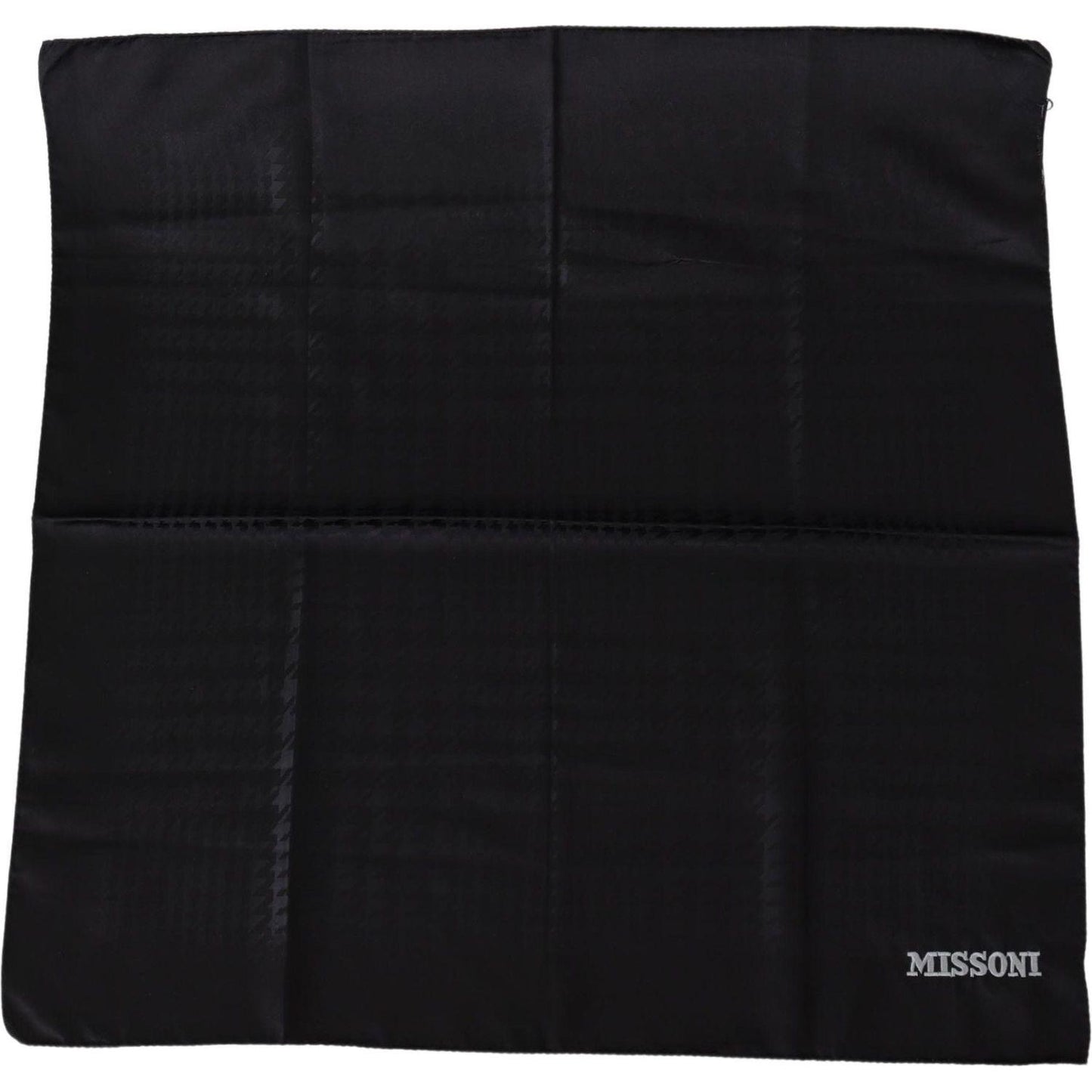 Missoni Elegant Black Wool Scarf with Logo Embroidery Missoni Black