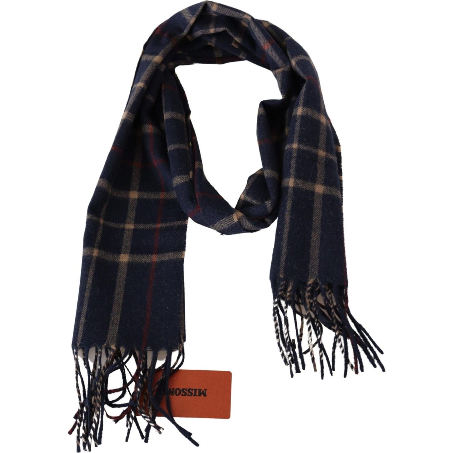 Missoni Chic Unisex Camel Hair Designer Scarf Missoni Black