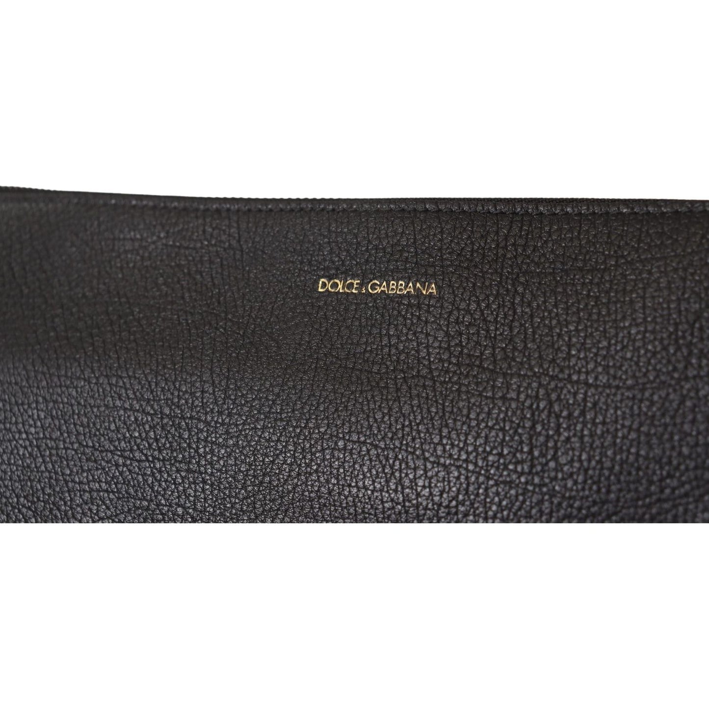 Dolce & Gabbana Elegant Black Leather Sling Shoulder Bag Dolce & Gabbana Dark Slate Gray
