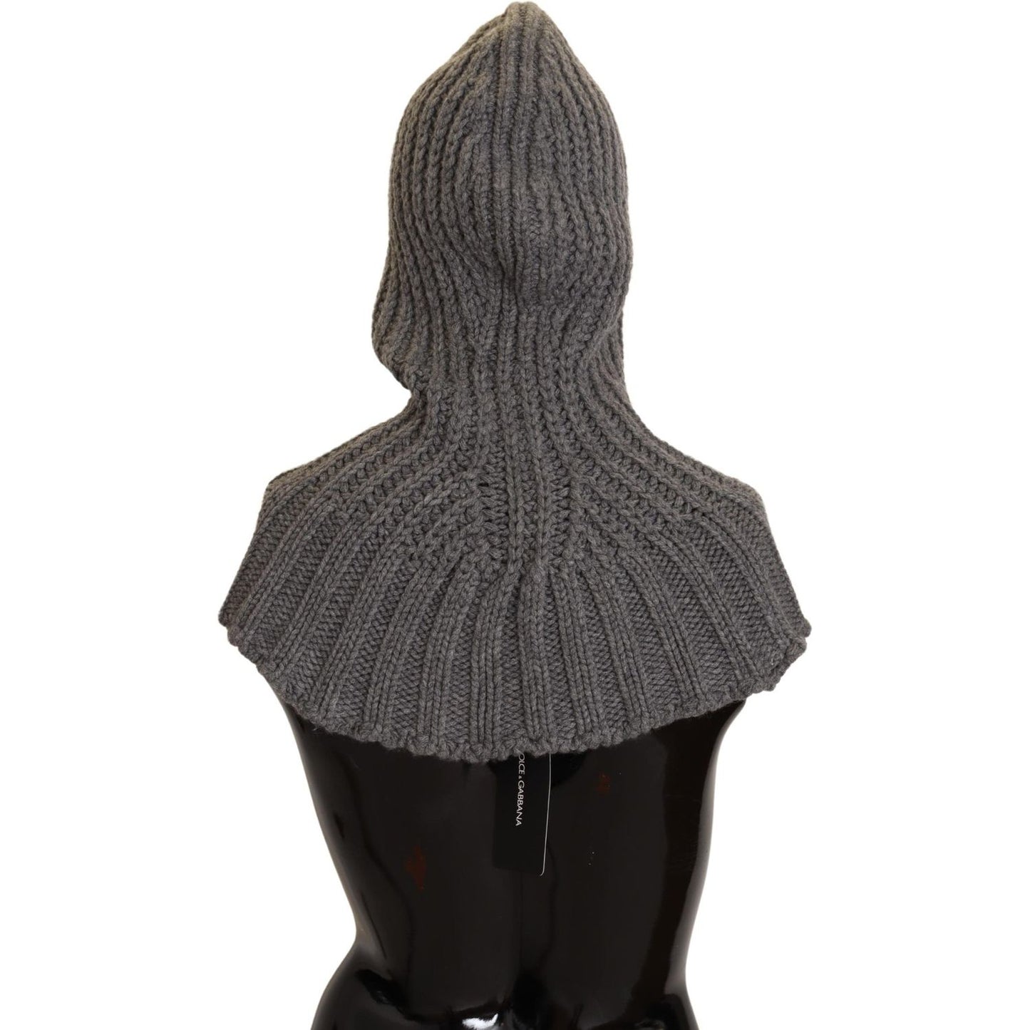 Dolce & Gabbana Elegant Cashmere Hood Scarf in Gray Dolce & Gabbana Dark Slate Gray