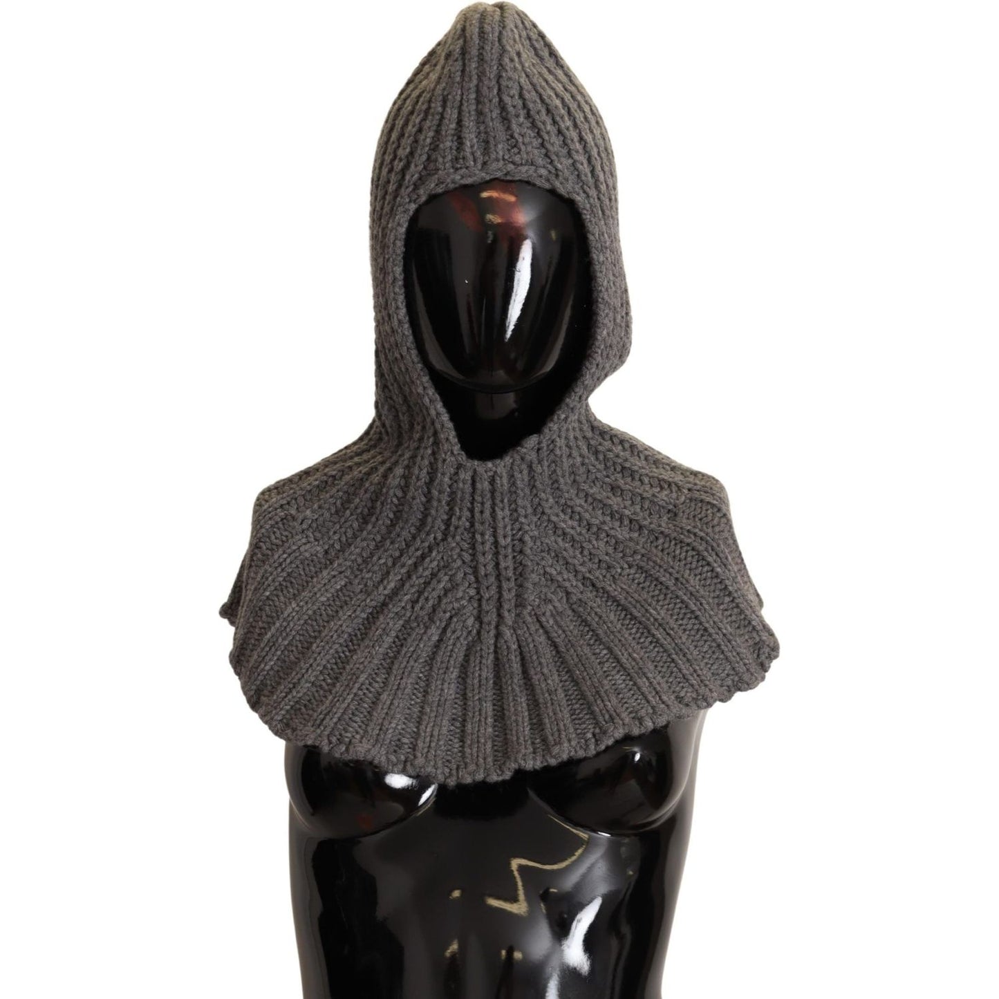 Dolce & Gabbana Elegant Cashmere Hood Scarf in Gray Dolce & Gabbana Dark Slate Gray
