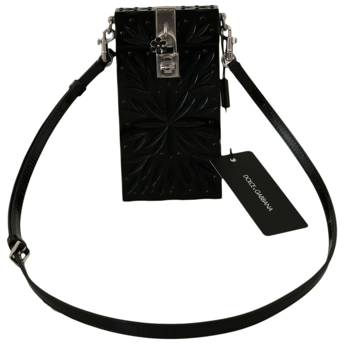 Dolce & Gabbana Exquisite Crystal-Plexi Cigarette Case Holder Dolce & Gabbana Black