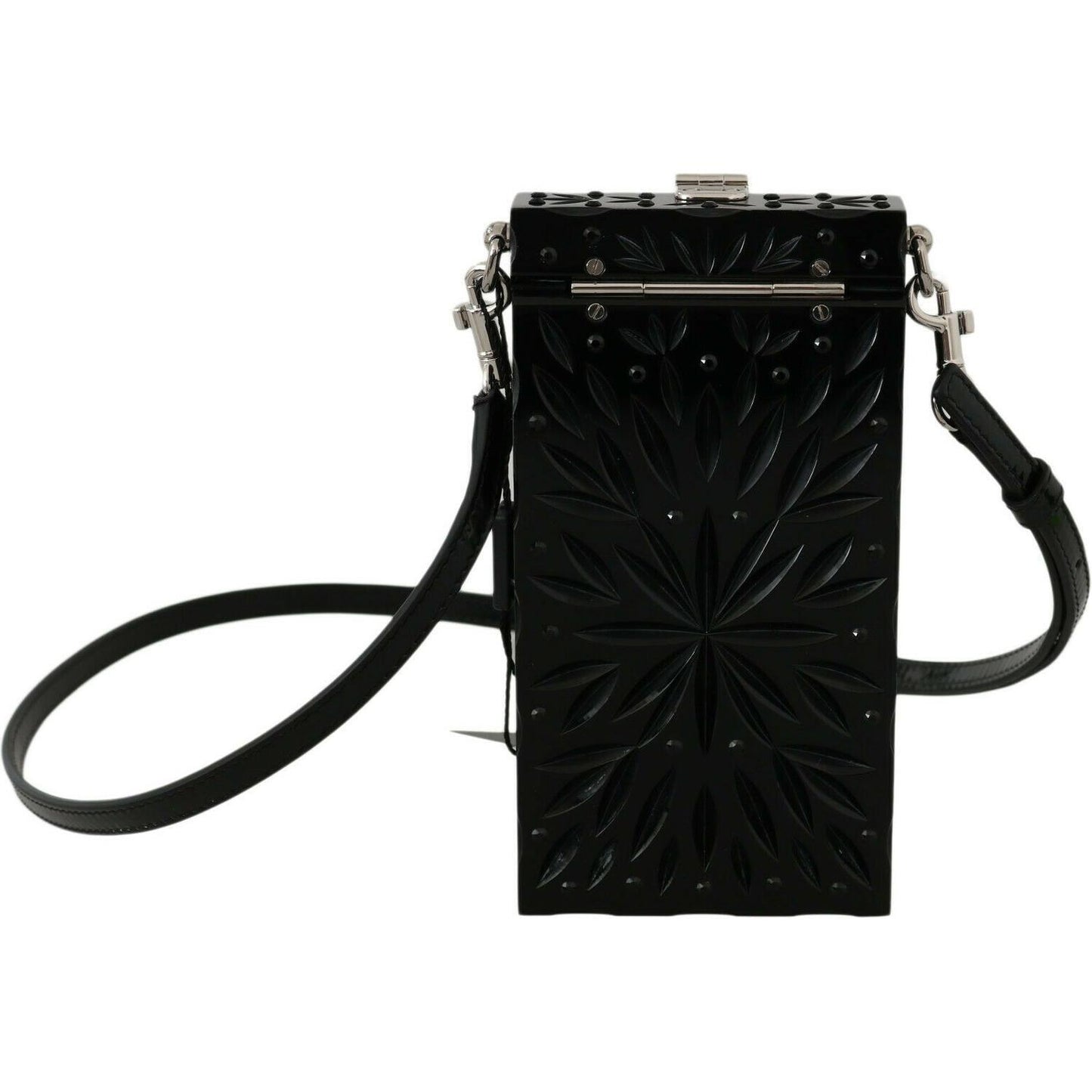 Dolce & Gabbana Exquisite Crystal-Plexi Cigarette Case Holder Dolce & Gabbana Black