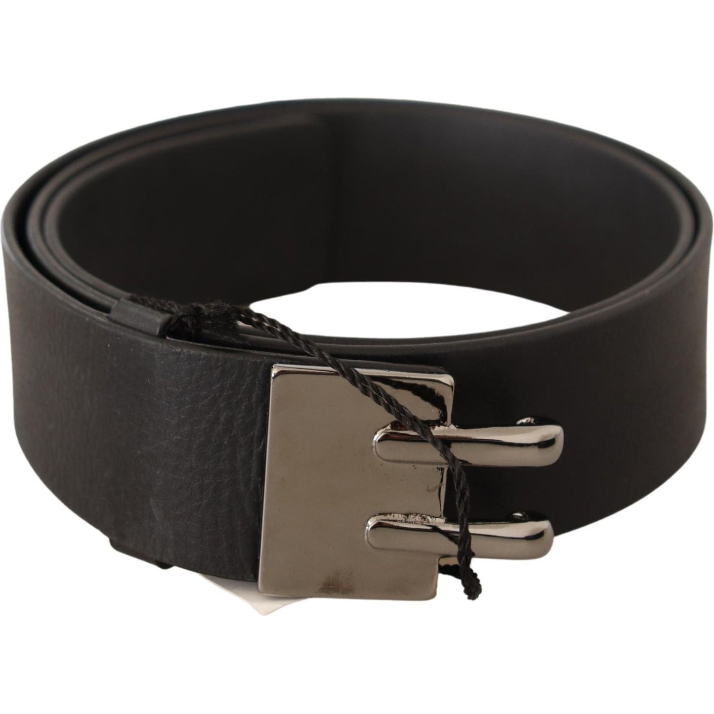 Costume National Elegant Black Leather Fashion Belt WOMAN BELTS Costume National Dark Slate Gray