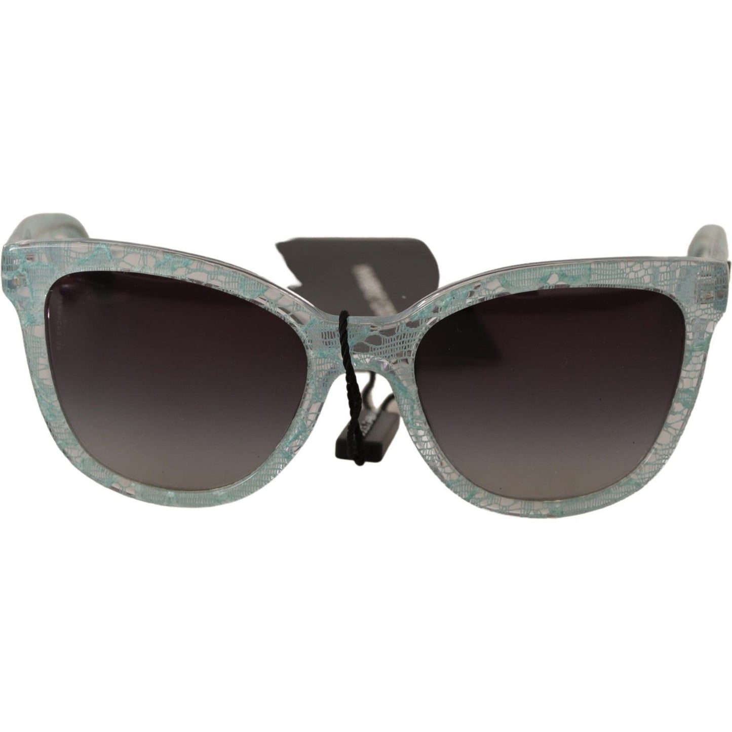 Dolce & Gabbana Sicilian Lace Crystal Acetate Sunglasses WOMAN SUNGLASSES Dolce & Gabbana Dark Slate Gray