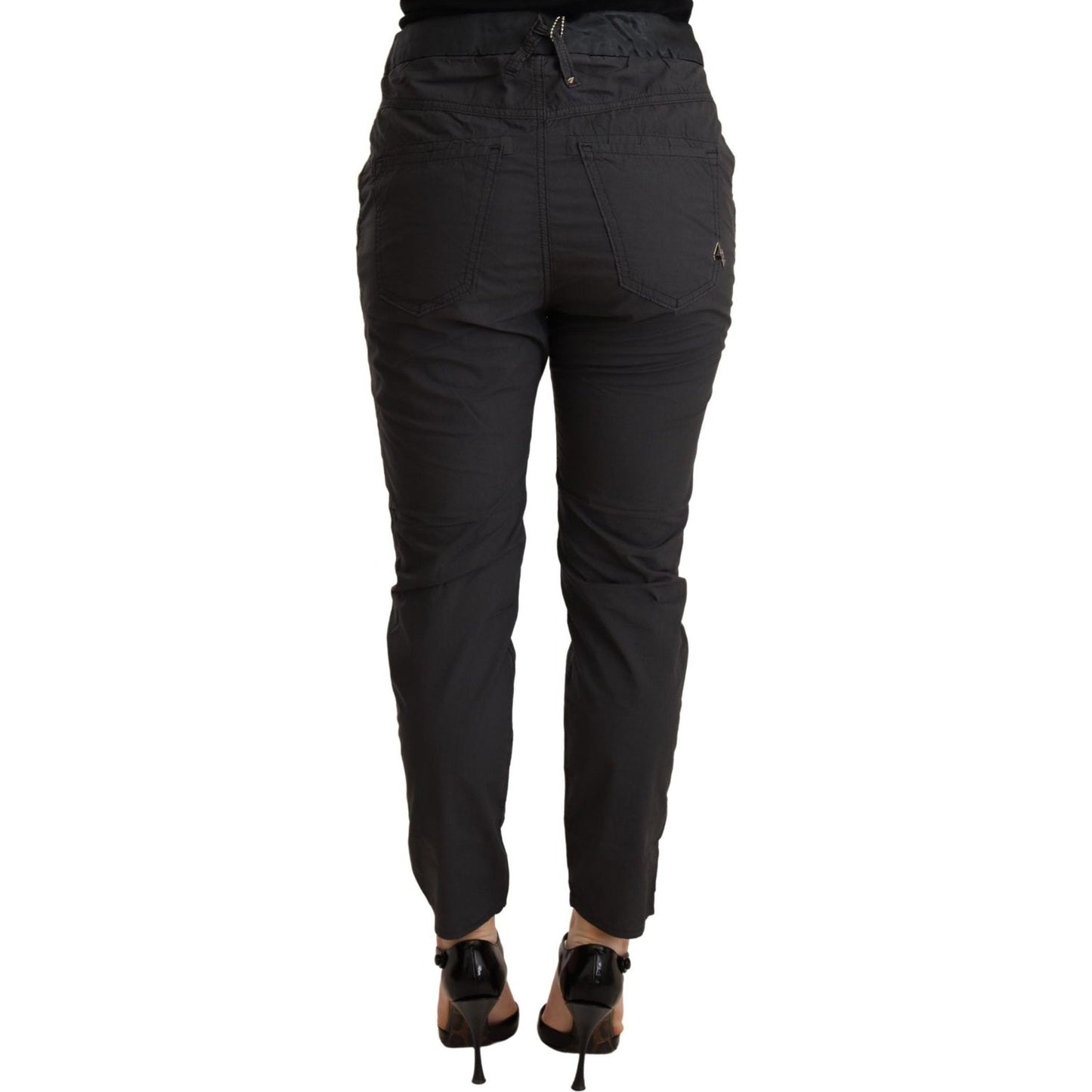 CYCLE Elegant Mid Waist Slim Fit Skinny Pants WOMAN TROUSERS CYCLE Dark Slate Gray