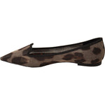 Dolce & Gabbana Dolce & Gabbana Elegant Leopard Print Flat Loafers LA5210 -36 1728,67345645728,Brown,Dolce & Gabbana,EU36/US5.5,Flat Shoes - Women - Shoes,Material: Tulle Stretch,New with tags,Shoes,Women,Women - Shoes