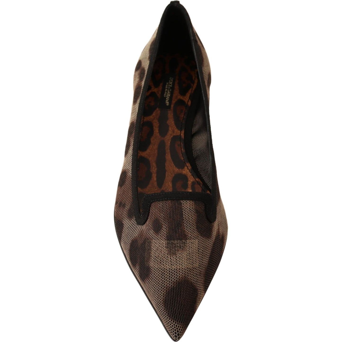 Dolce & Gabbana Dolce & Gabbana Elegant Leopard Print Flat Loafers LA5210 -36 1728,67345645728,Brown,Dolce & Gabbana,EU36/US5.5,Flat Shoes - Women - Shoes,Material: Tulle Stretch,New with tags,Shoes,Women,Women - Shoes