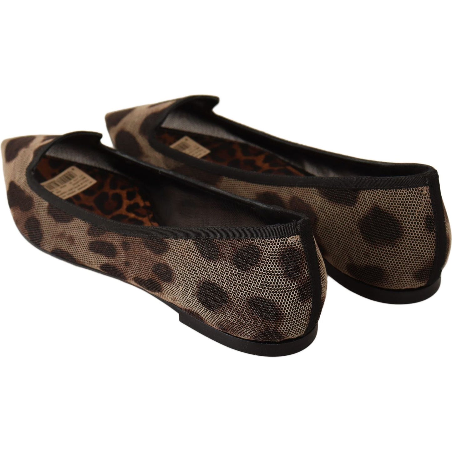 Dolce & Gabbana Dolce & Gabbana Elegant Leopard Print Flat Loafers LA5210 -36 1728,67345645728,Brown,Dolce & Gabbana,EU36/US5.5,Flat Shoes - Women - Shoes,Material: Tulle Stretch,New with tags,Shoes,Women,Women - Shoes
