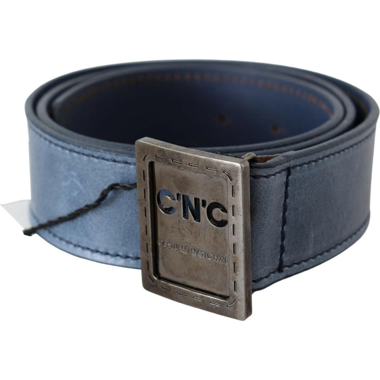 Costume National Elegant Blue Leather Fashion Belt Costume National Dark Slate Gray