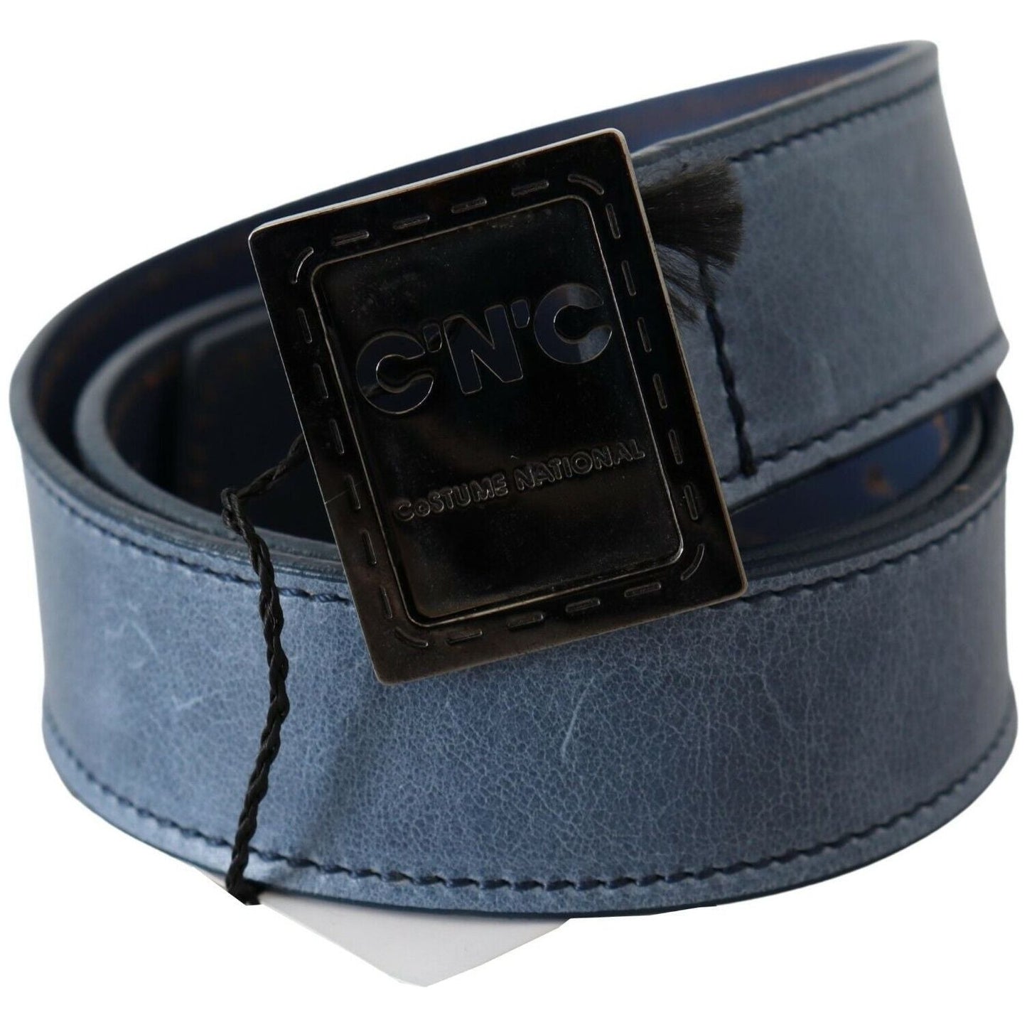 Costume National Elegant Blue Leather Fashion Belt Costume National Dark Slate Gray