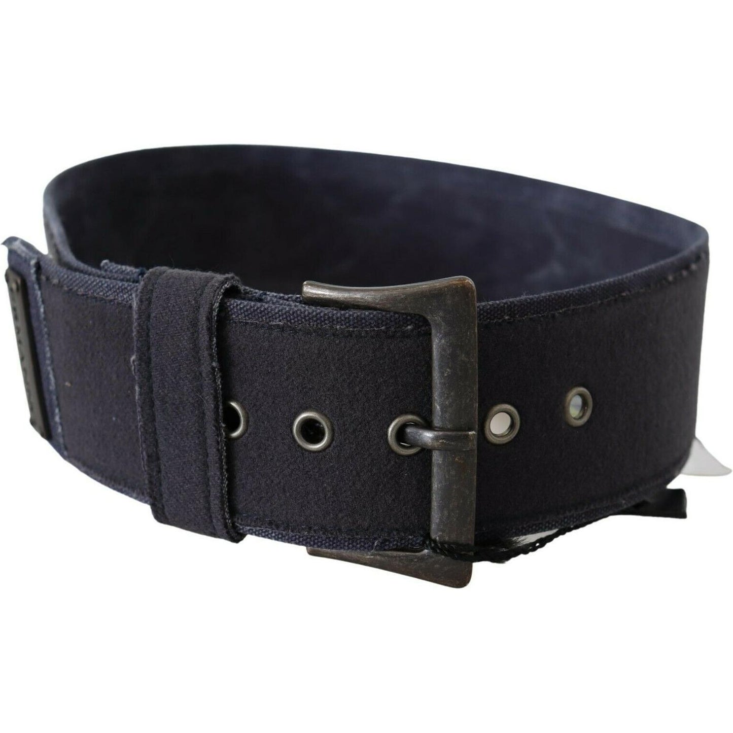 Ermanno Scervino Elegant Navy Blue Leather Waist Belt Ermanno Scervino Dark Slate Gray
