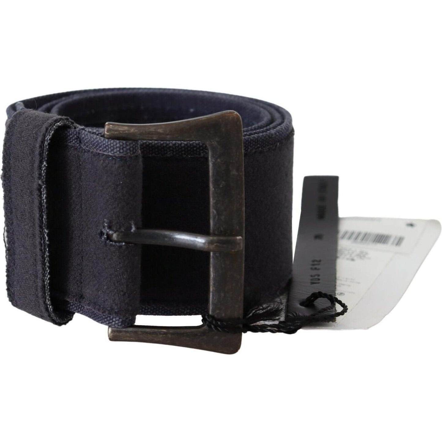 Ermanno Scervino Elegant Navy Blue Leather Waist Belt Ermanno Scervino Dark Slate Gray