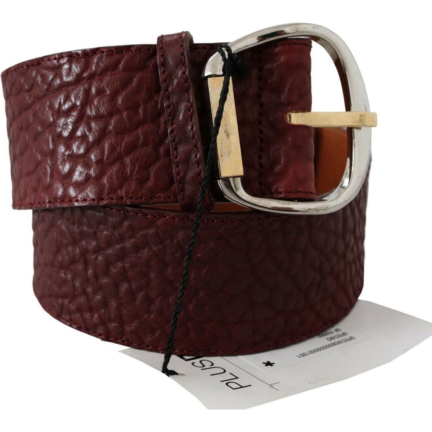 GF Ferre Elegant Brown Leather Fashion Belt GF Ferre Black