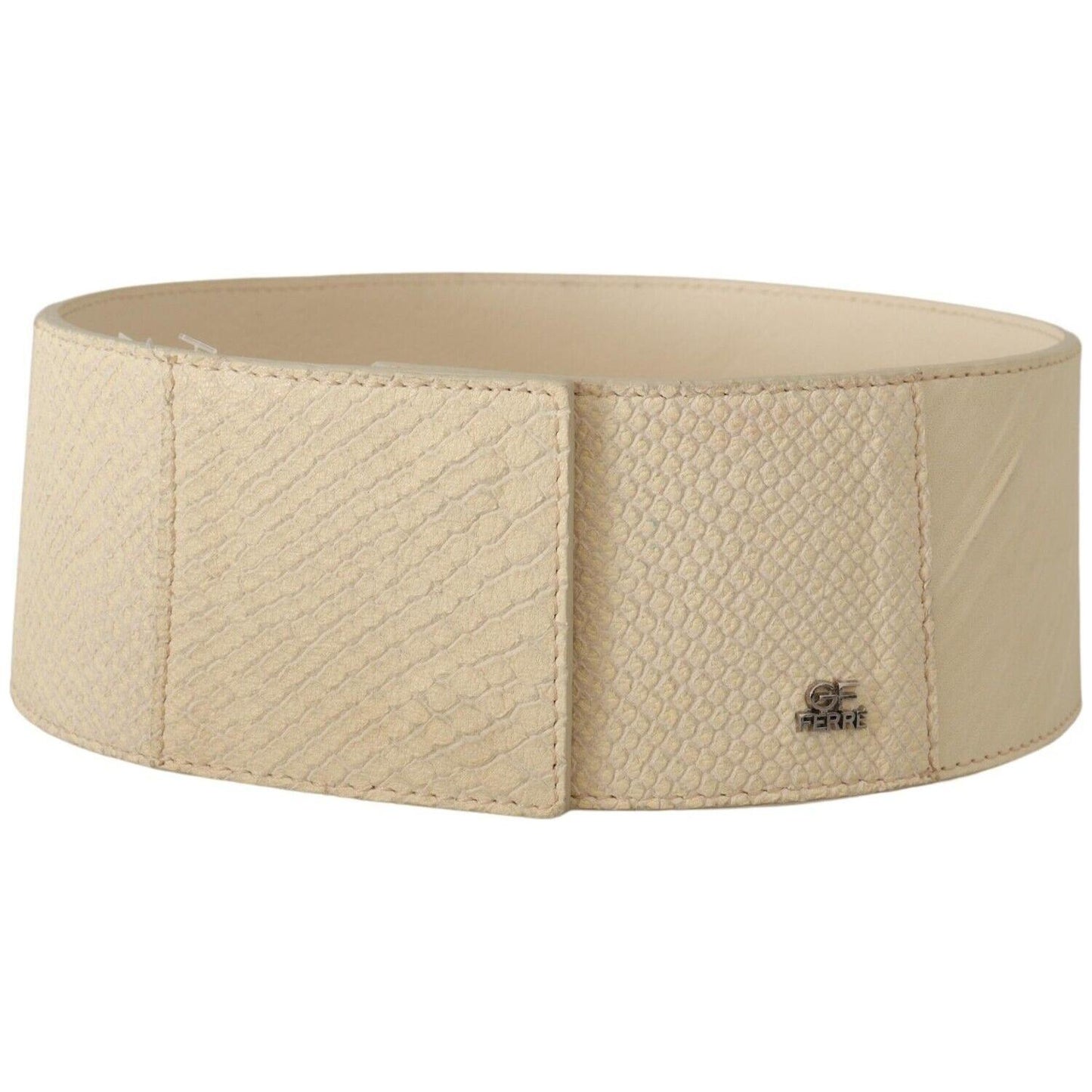GF Ferre Elegant Off-White Fashion Belt GF Ferre Tan