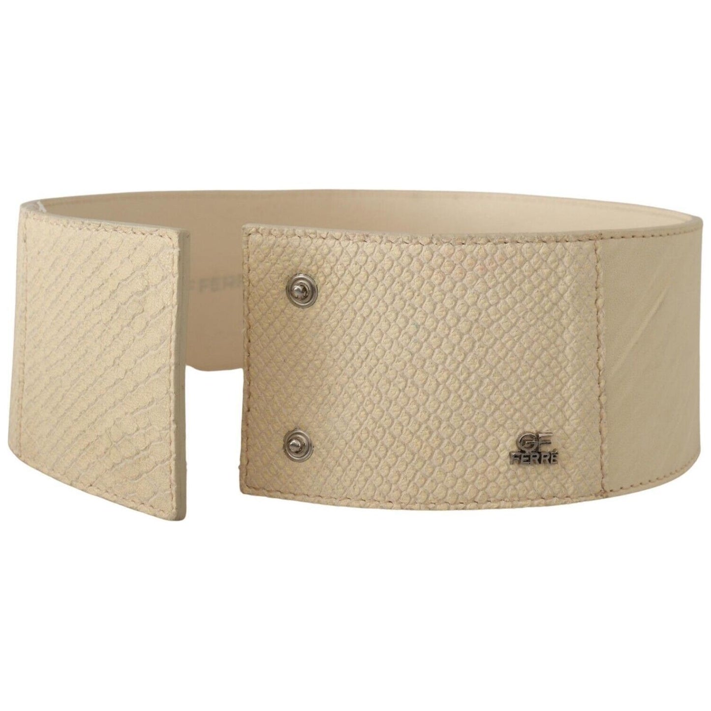 GF Ferre Elegant Off-White Fashion Belt GF Ferre Tan