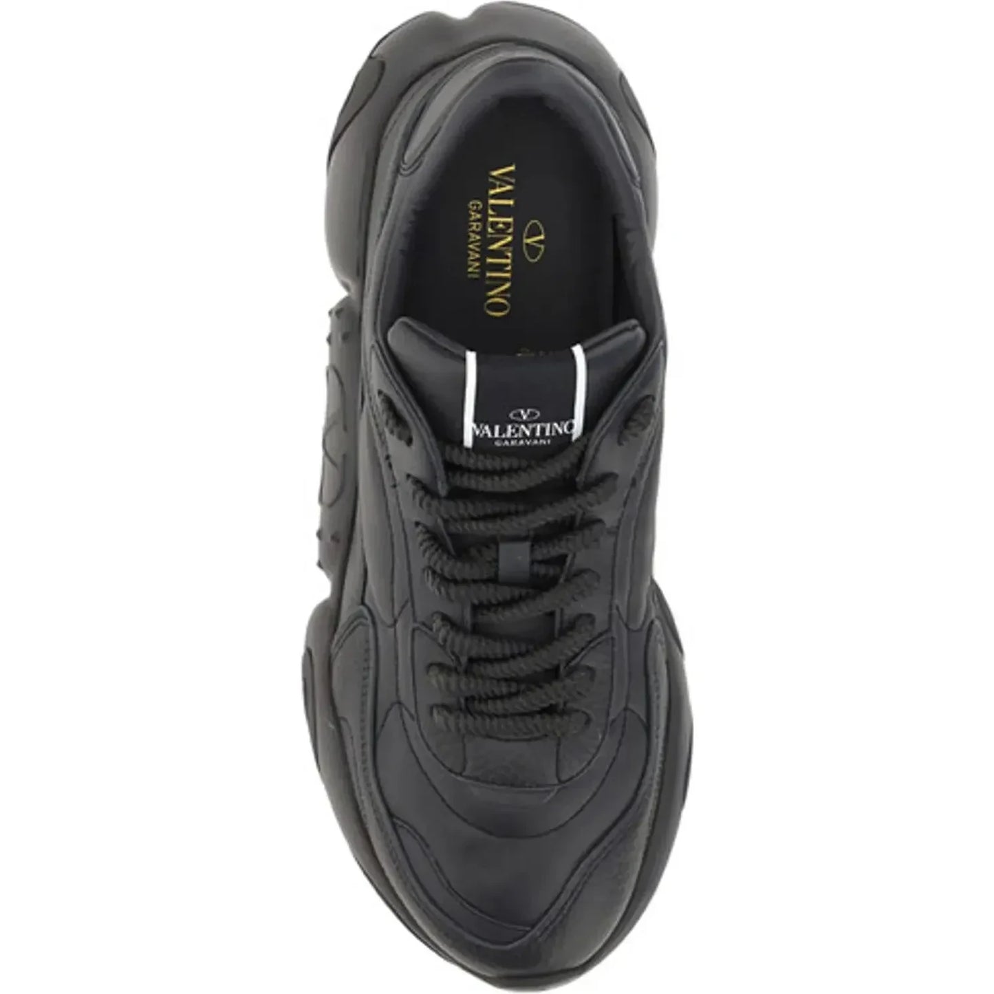 Valentino Elevated Elegance Low-Top Leather Sneakers MAN SNEAKERS Valentino Dark Slate Gray