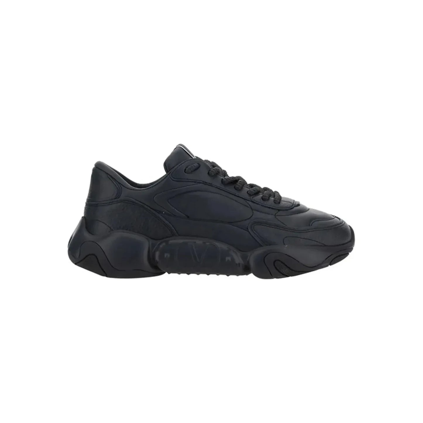 Valentino Elevated Elegance Low-Top Leather Sneakers MAN SNEAKERS Valentino Dark Slate Gray