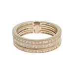 Nialaya Dazzling Sterling Silver CZ Crystal Ring Ring Nialaya Tan